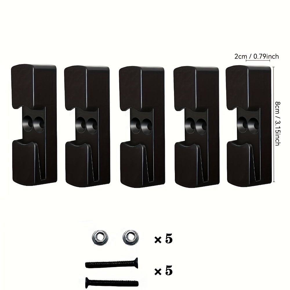 E-shop 5er-Pack Angelrolle Aufbewahrungsregal Pegboard Zubehör Display Regal Universal für Droplet Rad Spinnrolle