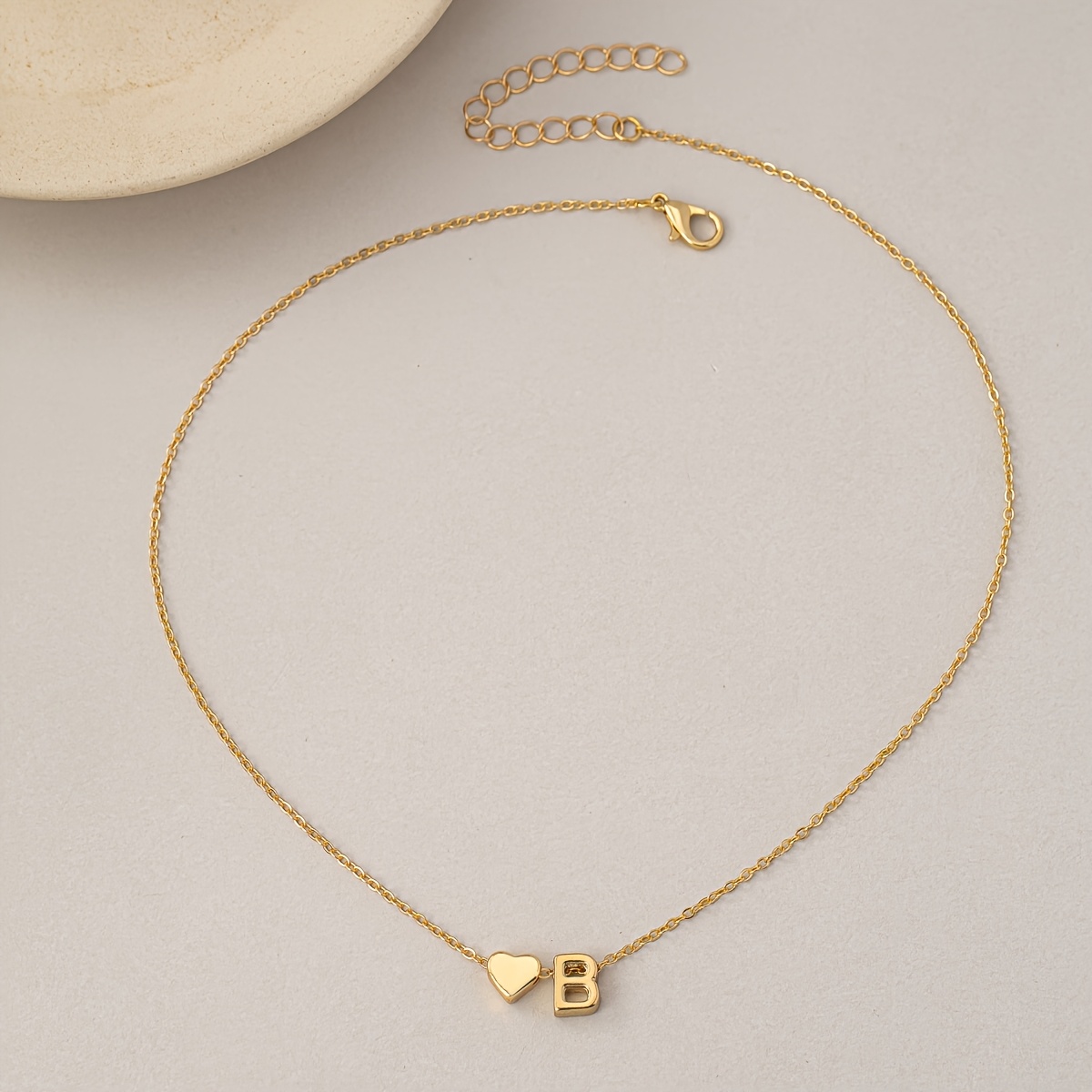 Customizable Letters Necklace — Fashionable Casual Style