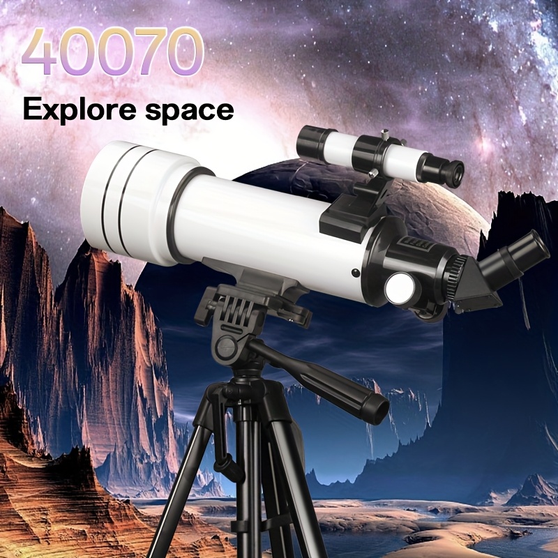 CHIZEHO Astronomical Telescope For Beginners & Kids - 70mm Lens With 150x-333x Magnification, Tripod & Phone Adapter