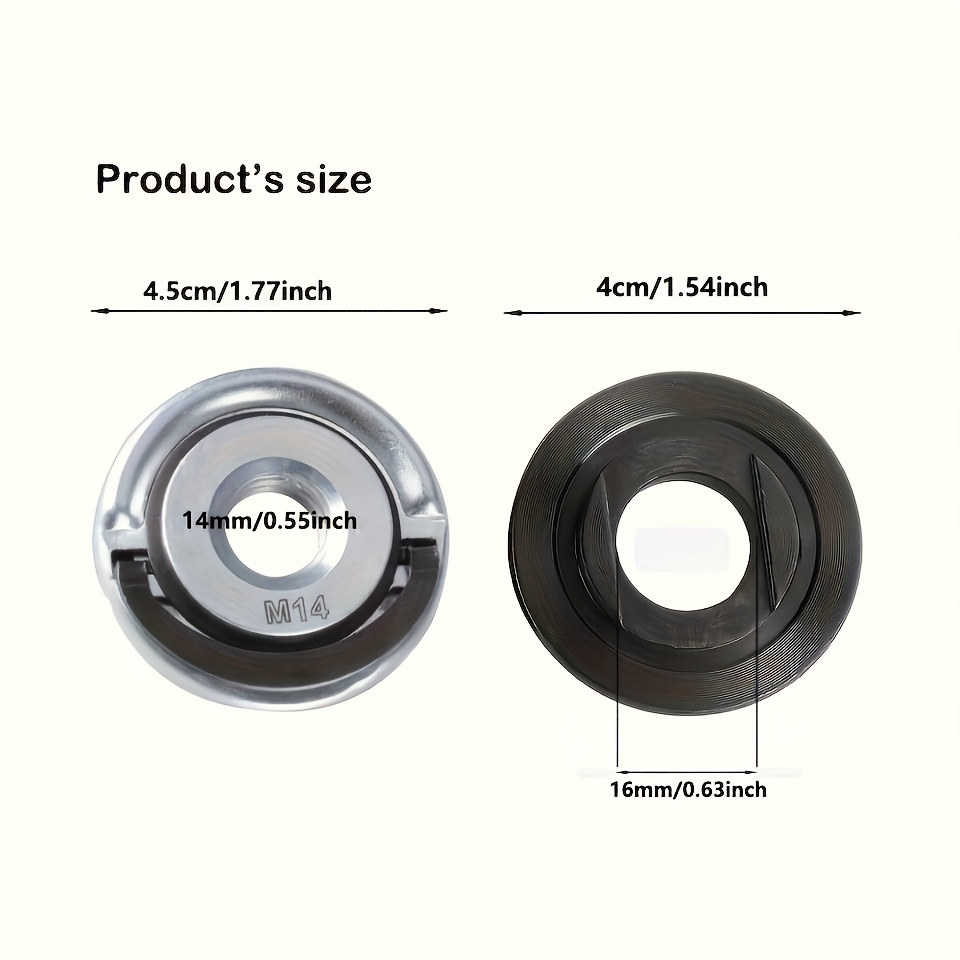 E-shop 2 Stk./ M14-Gewinde-Winkelschleifer-Metall-Druckplatte Flanschmutter für 14 mm Spindelgewinde