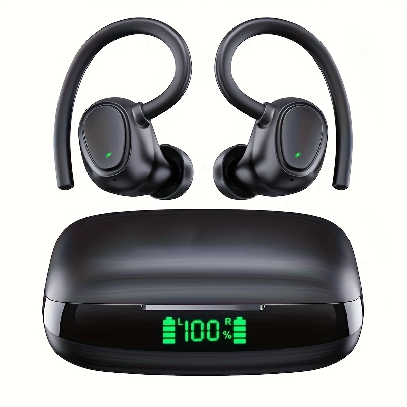 

Wireless Earbuds, 42hours Playtime Built In Noise Reduction Mic Clear Calls Headphones Led Power Display Charging Case Light Weight Earphones For Sports Workout