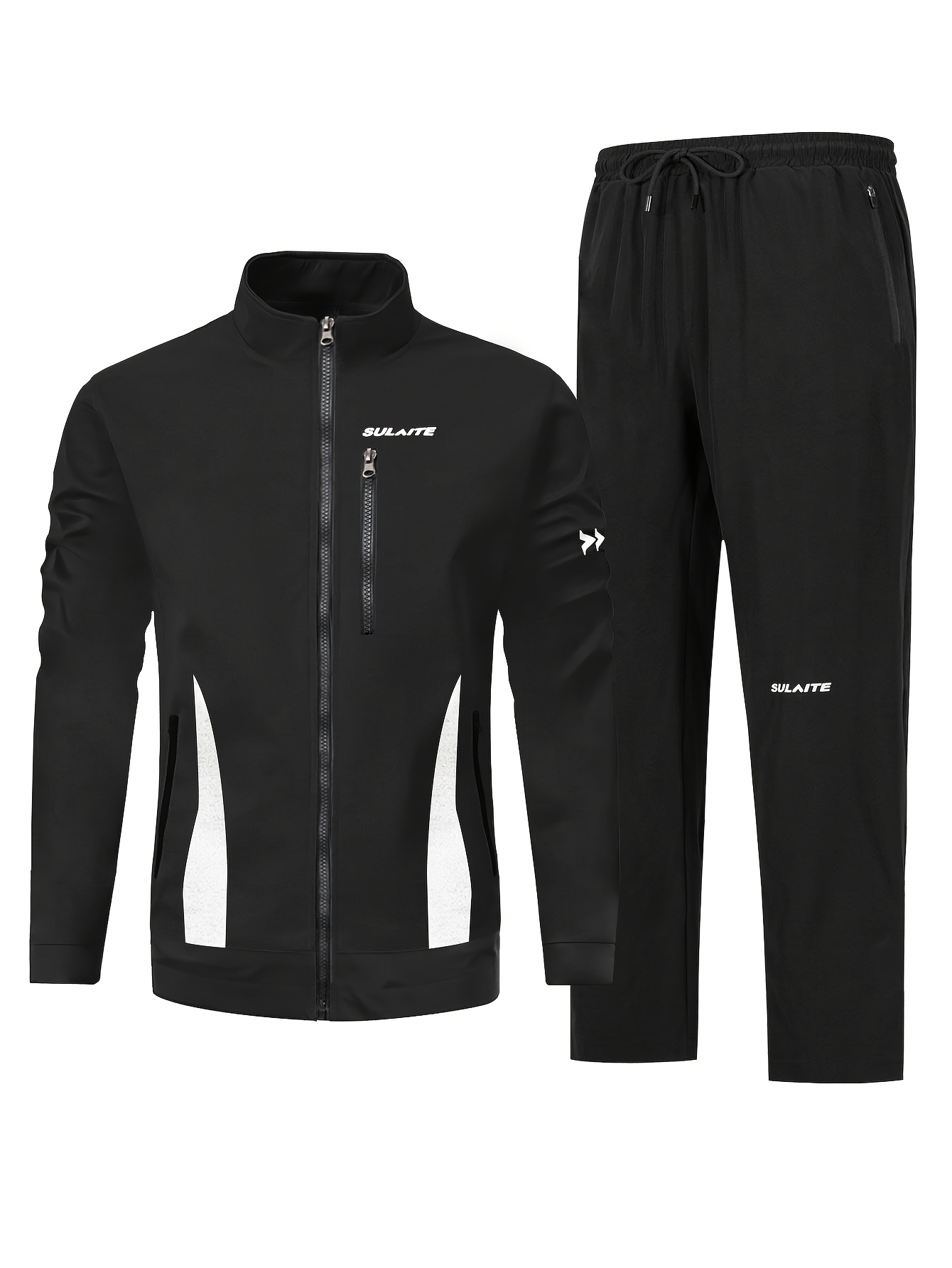 conjunto ropa deportiva casual hombre chaqueta negra Temu Mexico
