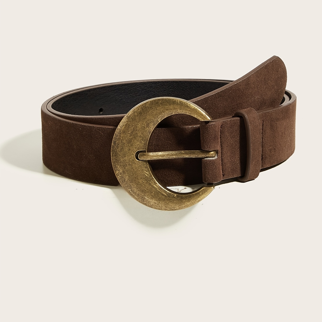 TEMU 1pc Bohemian Belt, Retro Coffee-colored Waistband, For Cowgirls, Y2k Additions, Y2k Belt, Beach Vacation Essentials, Women's Belts; For Various