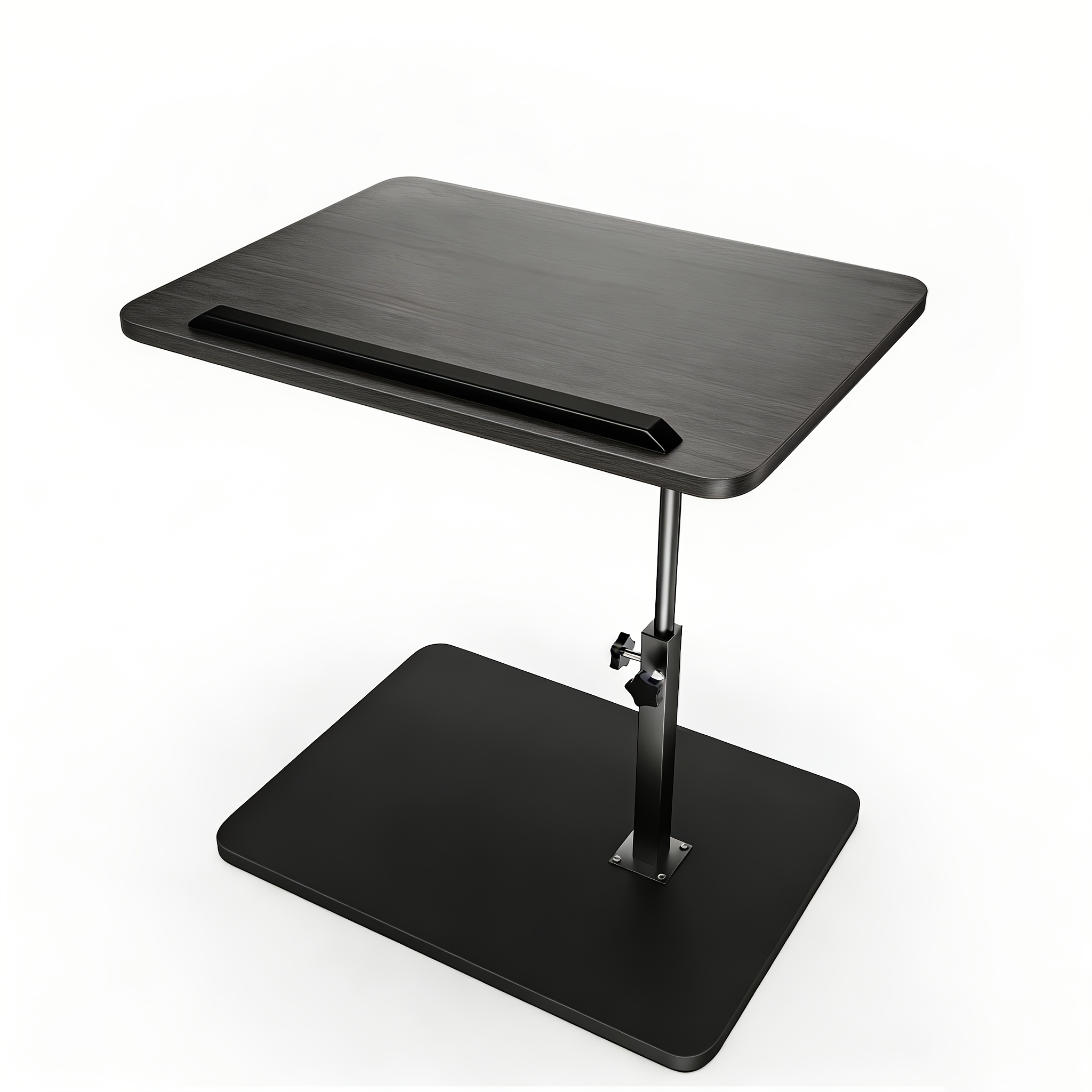 TEMU Bureau d'accueil/bureau d'ordinateur portable à hauteur réglable, cadre en métal - Robuste et durable, convient aux bureaux à domicile, tables