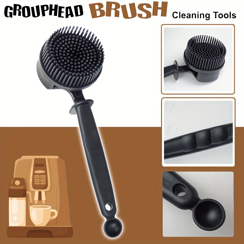 

1pc/coffee Machine Cleaning Brush, Brew Head Silicone Cleaning Brush, Scrub Coffee Filter, Household Gadgets, Coffee Machine Cleaning Supplies For Home, Hotel, Cafe, Bar, Apartment, Kitchen Gadgets