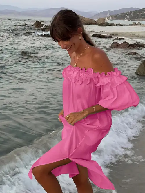 off shoulder maxi dress casual Monique Off-Shoulder Grayson & Porter inside out * Hang to dry or lay flat off shoulder maxi dress sold