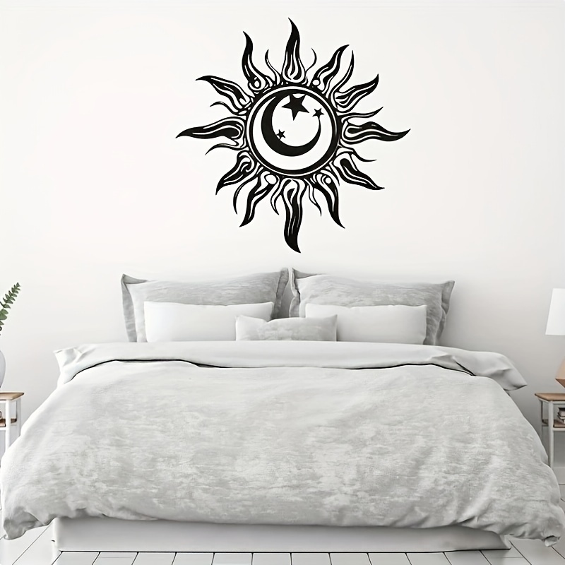 

15.7"x15.7" Large Metal Sun, - Easy-hang Decor For Living Room And Outdoor