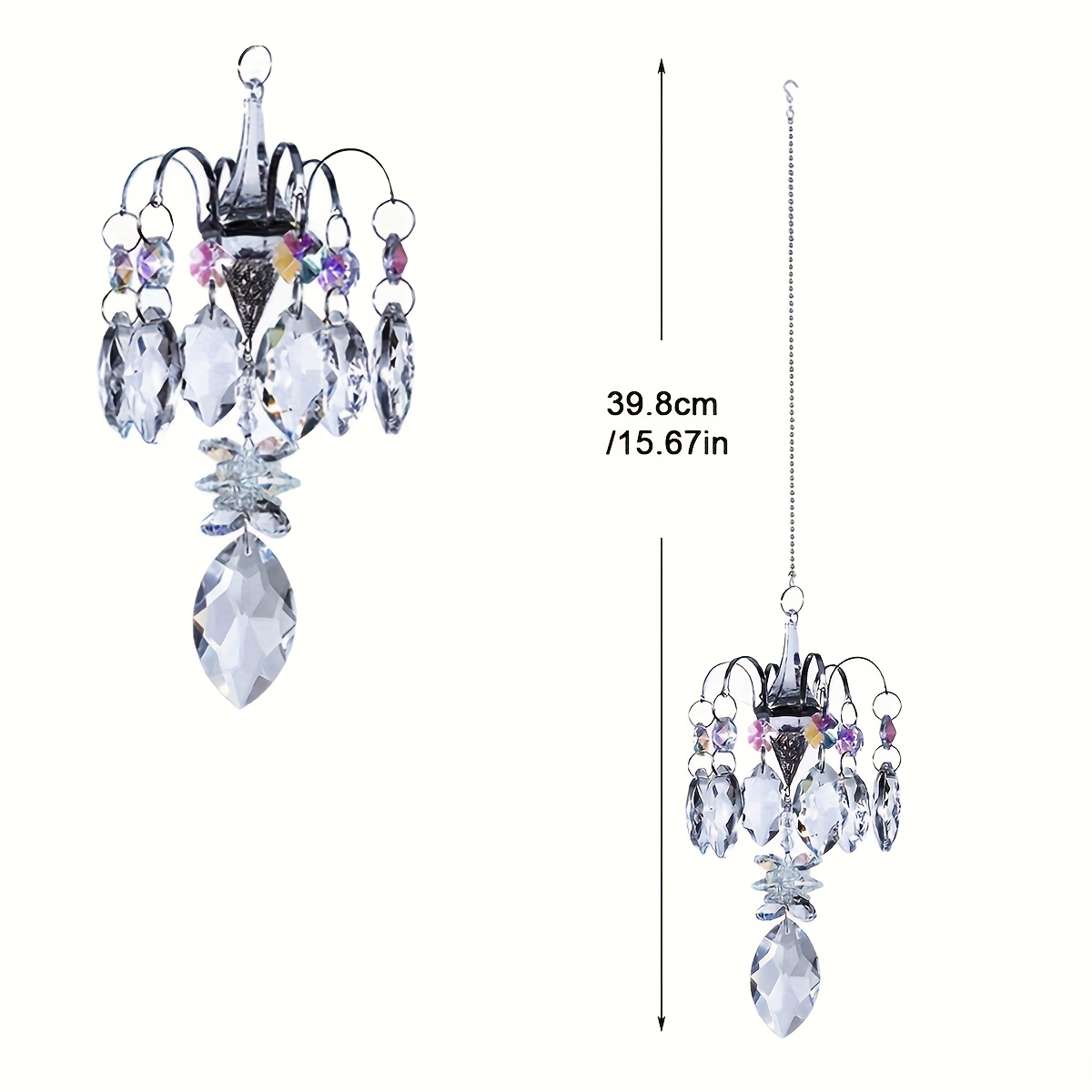 crystal bead chandelier branch   hanging ornament prism rainbow manufacturer suitable for home garden car anniversary gift party gift christmas   gift for any occasion details 5