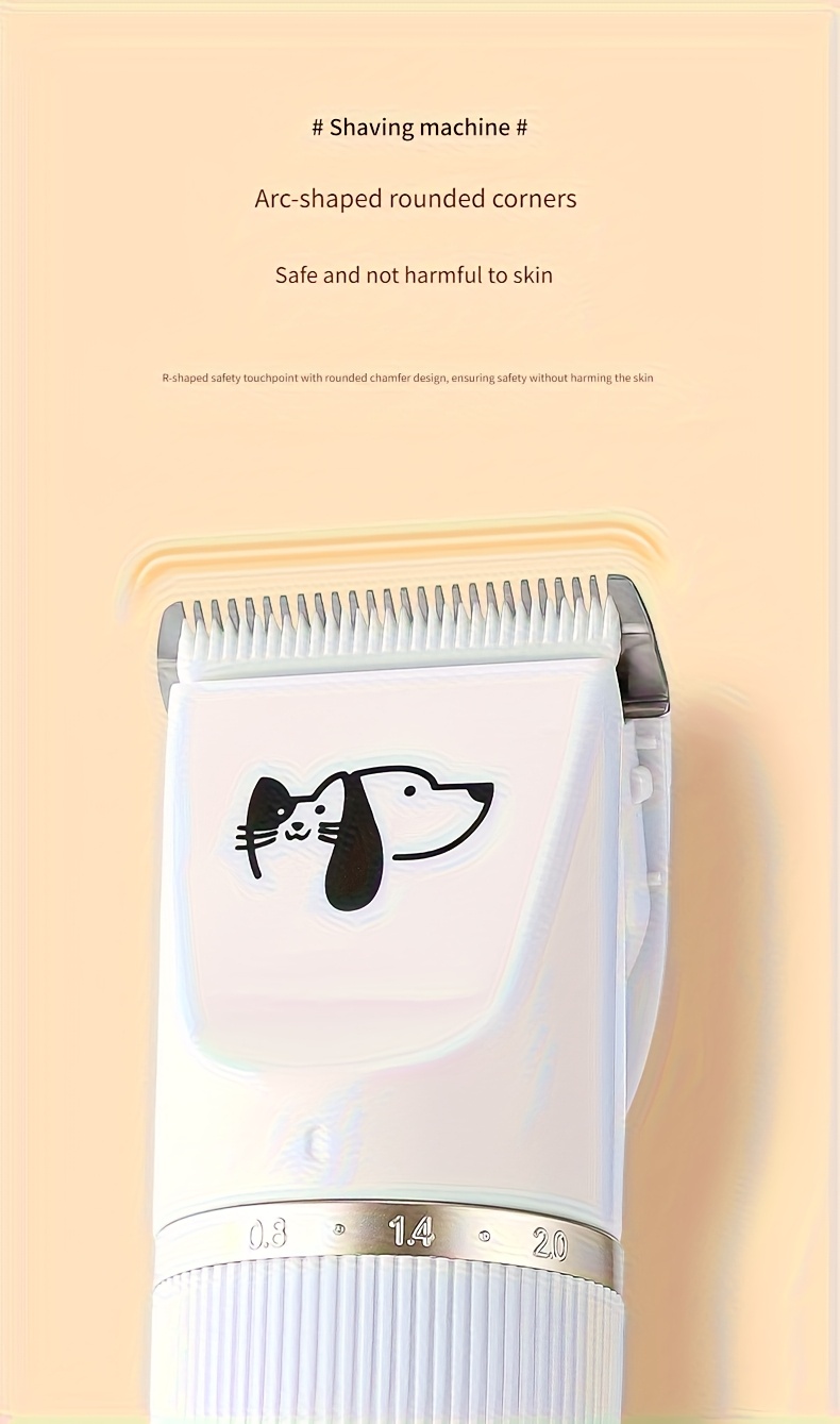 [Tondeuse pour chats] Tondeuse Électrique pour Chats, Kit de Toilettage Universel Rechargeable pour Animaux Domestiques avec Brosse Automatique