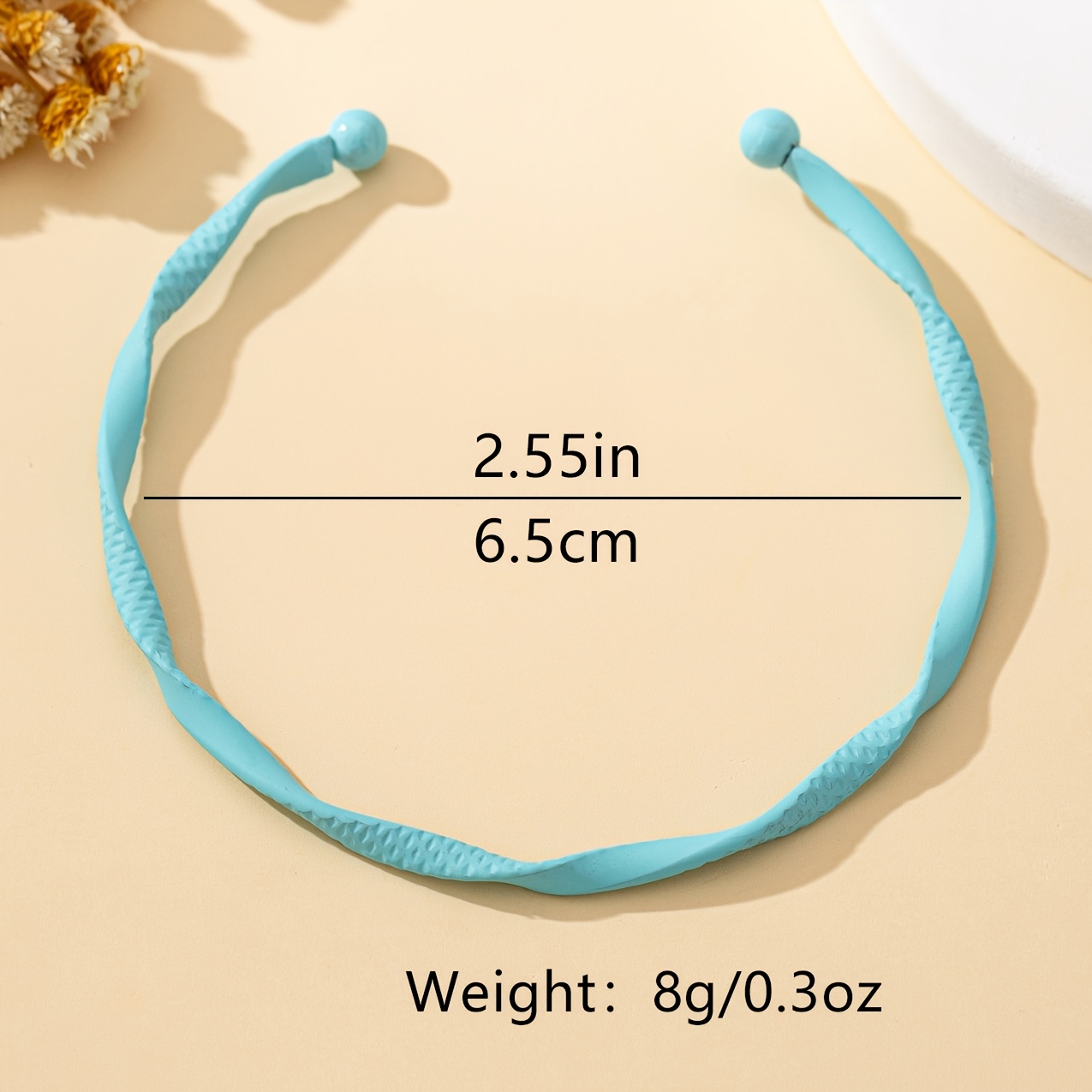 Stylish Women's Open Bangle Bracelet with Golden Pattern