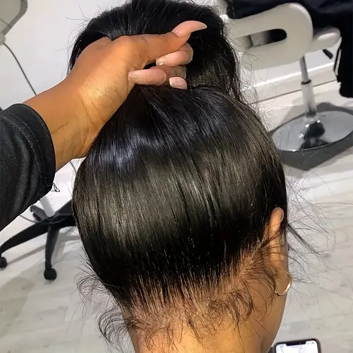 360 full lace frontal wig brazilian bone straight hd transparent lace front human hair wigs for women