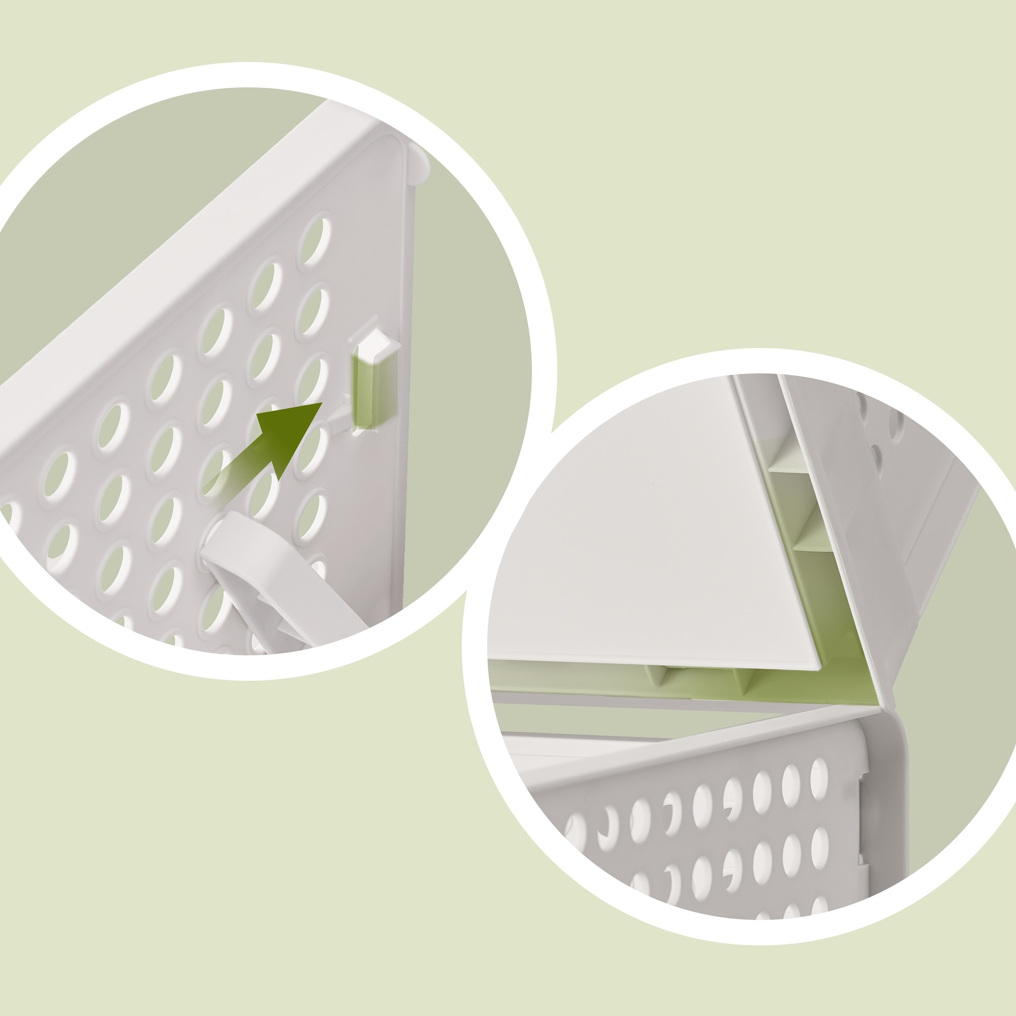 Wardrobe Storage Organizer Set of 6 Foldable Pull-Out Baskets