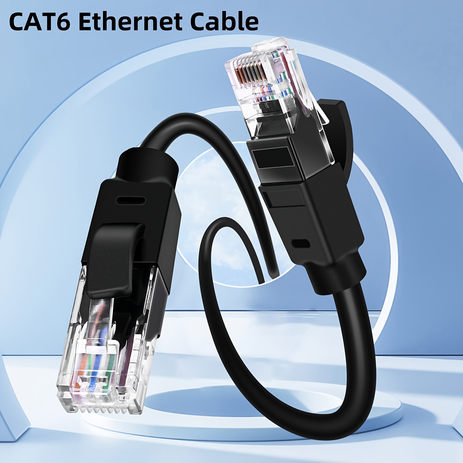 Câble Ethernet Cat 7 10 pieds, câble Internet long plat robuste, câble  réseau cat7 lan blindé cordons de raccordement Gigabit haute vitesse avec connecteur  Rj45 Fo