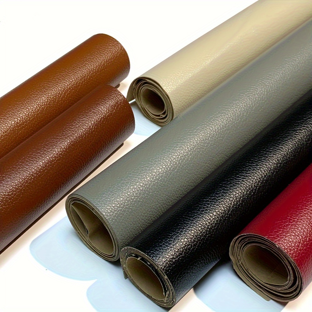 1 roll self   soft   leather repair film 13 78x19 69 inches waterproof fade resistant for sofa car motorcycle seats easy application no power needed in beige light     details 8