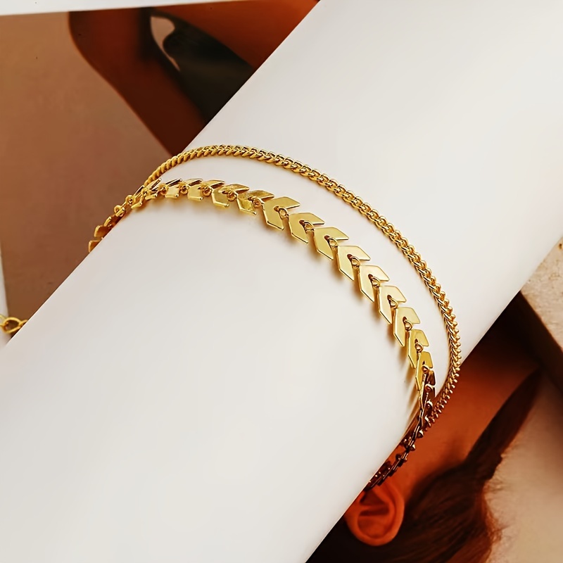Wheat Spike Chain Beach Anklet for Women
