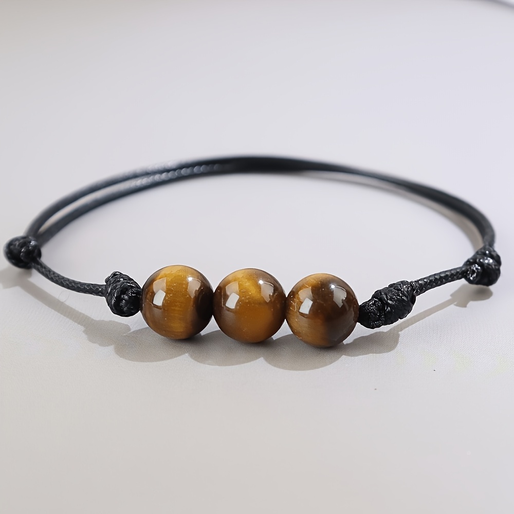 Unisex Adjustable Lucky Beads Bracelet Cord Set, Gift