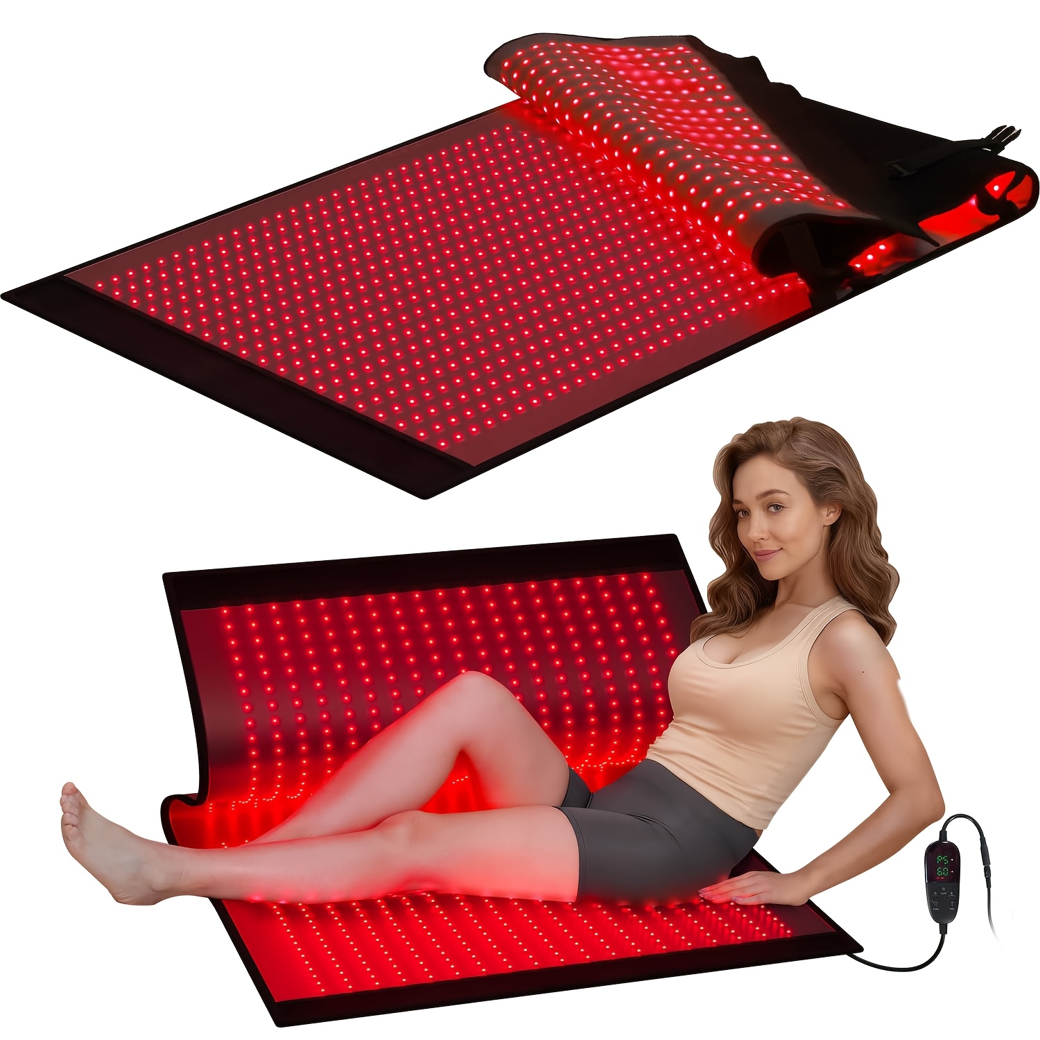 red light blanket for legs all in one pain relief   for full feet legs knee with 660nm 850nm infrared light at home 1140pcs leds Product details 1