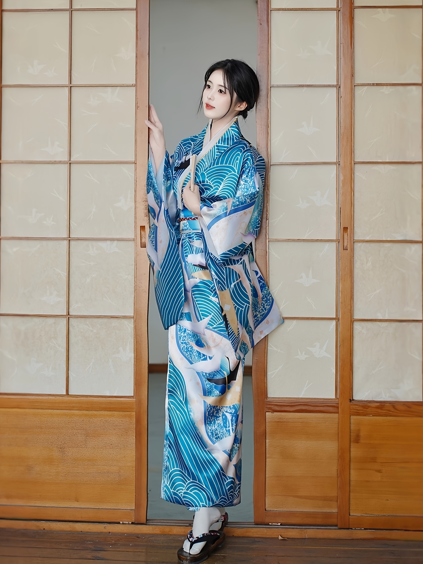 womens japanese traditional kimono spring summer smooth - Temu Germany