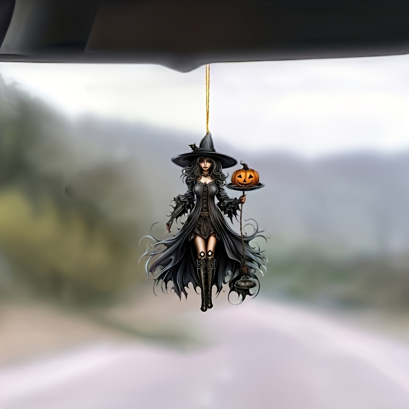 

1pc2d Pendant - Multifunctional 2d Hanging Ornaments For Car Mirrors, And Keychains - Couple And Accessories, For Halloween