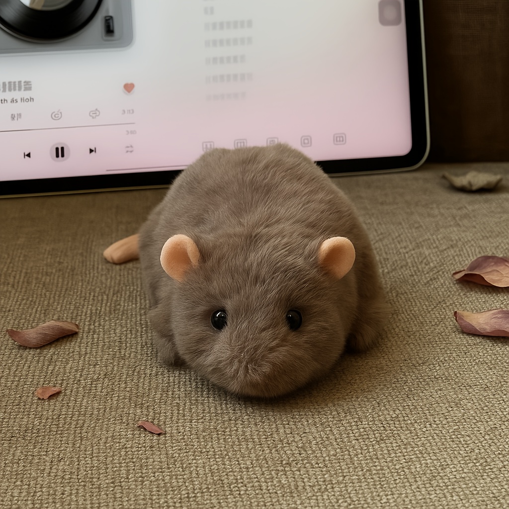 Image of Cute Rat Stuffed Animal - Realistic Rat Plush For Gifts And Decor Soft Stuffed Animal For Kids And Collectors