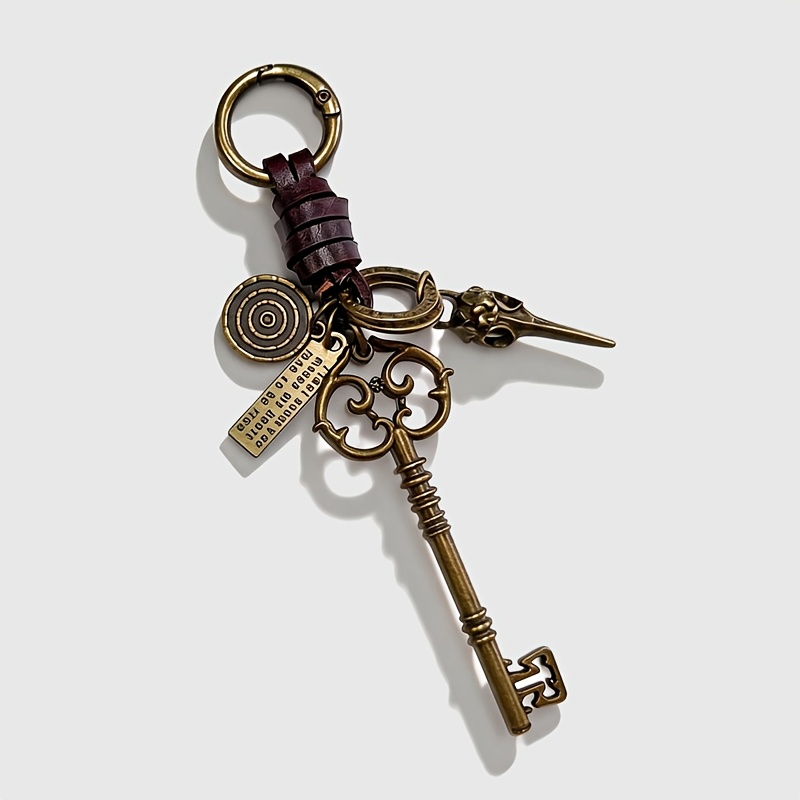 TEMU 1pc Clé Créative Couronne Vintage, Pendentif Clé Rétro, Accessoire de Sac