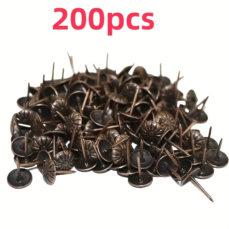 101/200/500pcs 11x16mm Red Bronze Upholstery Nail Jewelry Gift Wine Case Box Sofa Decorative Tack Stud Doornail Thumb Tacks