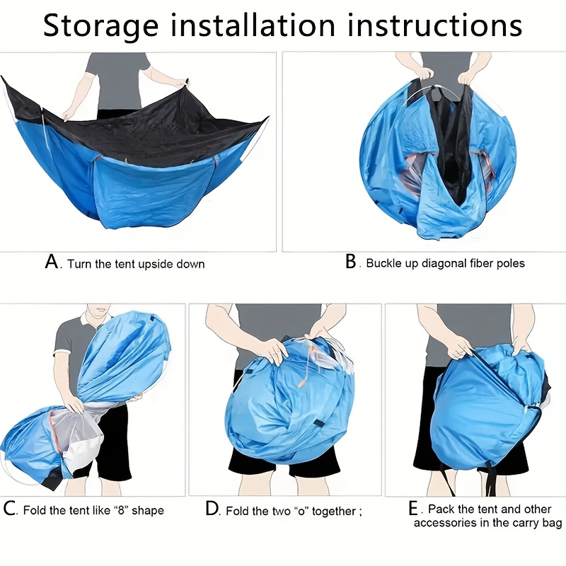 [Camping Tent] Outdoor Camping Tent, Automatic Portable Folding Tent, Easy to Set Up, Convenient to Carry, Comes with a Storage Bag, Single-Person Camping Tent