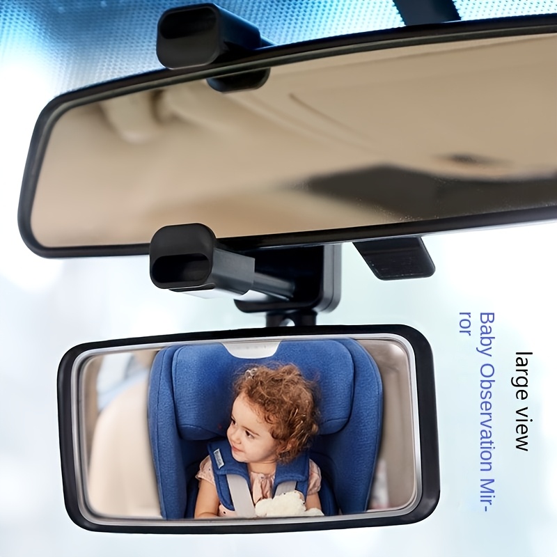 Clip On Mirror Baby Car Mirror Wide Angle Rear Seat Safety Mirror
