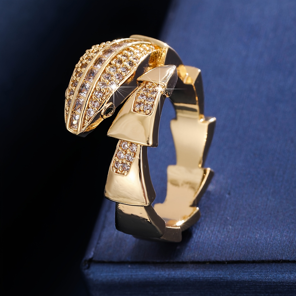 E-shop Cross-Border Western Mode Vielseitiger Leichter Luxus Stil Ring Damen Individuelle Schmuck