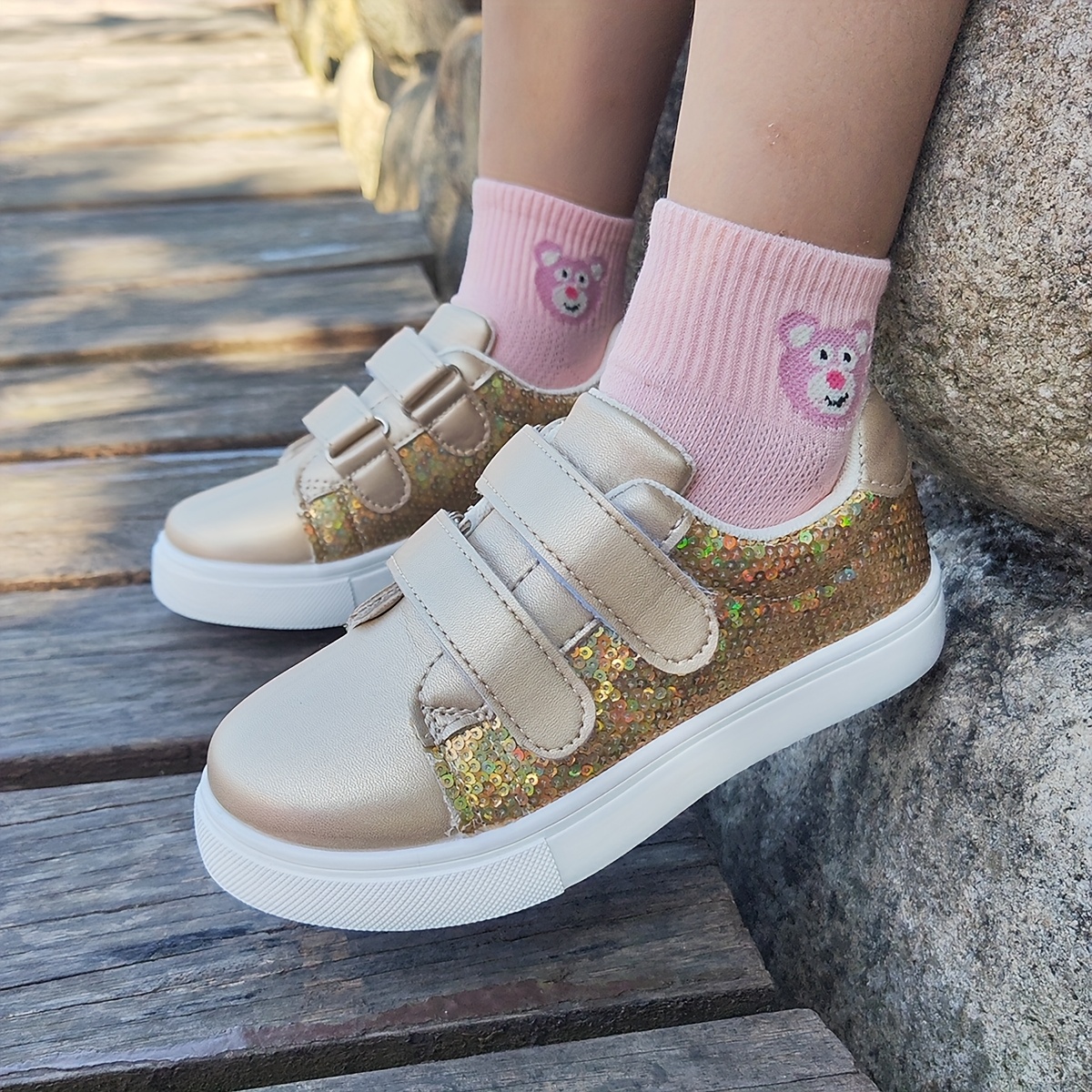 glitter shoes toddler sold on Temu United States