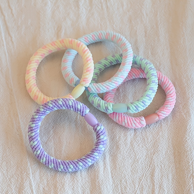 5 Women's Colored Hair Ties for Everyday Use