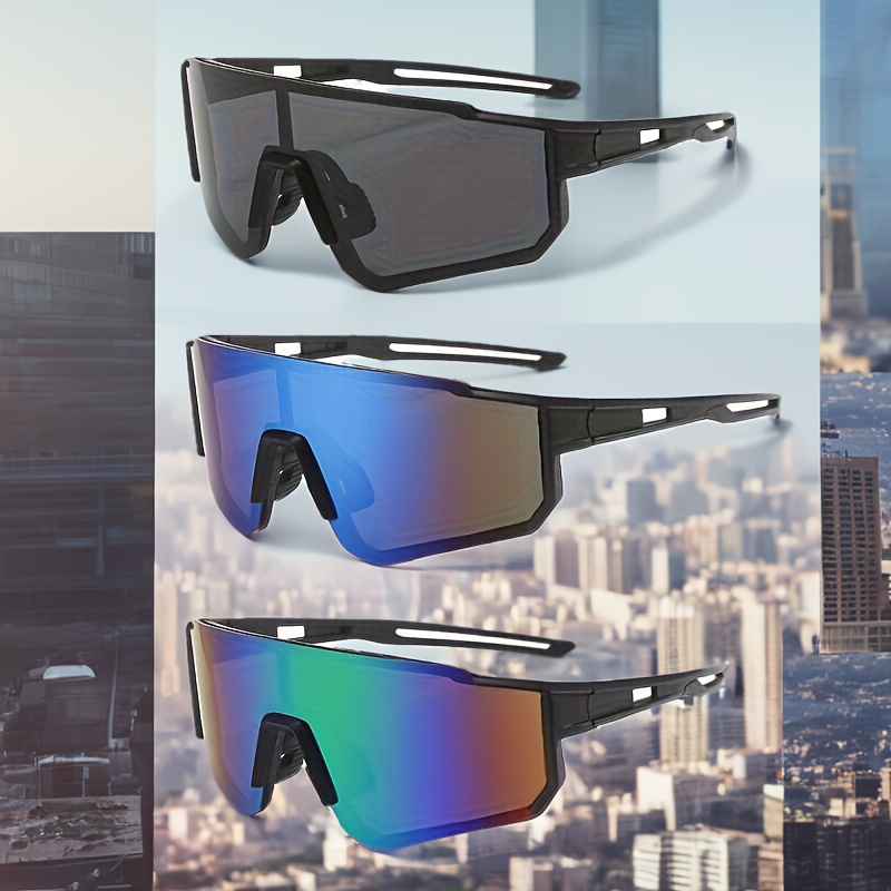 

3pcs Polarized Sports Glasses For Men Women, Driving Fishing Cycling Mountain Bike Glasses