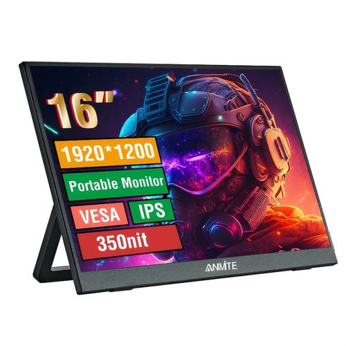 item picture 16 inch portable monitor 350nit 1200p hdr 16 10 low blue light for ps5 5 switch mobile phone computer laptop expansion