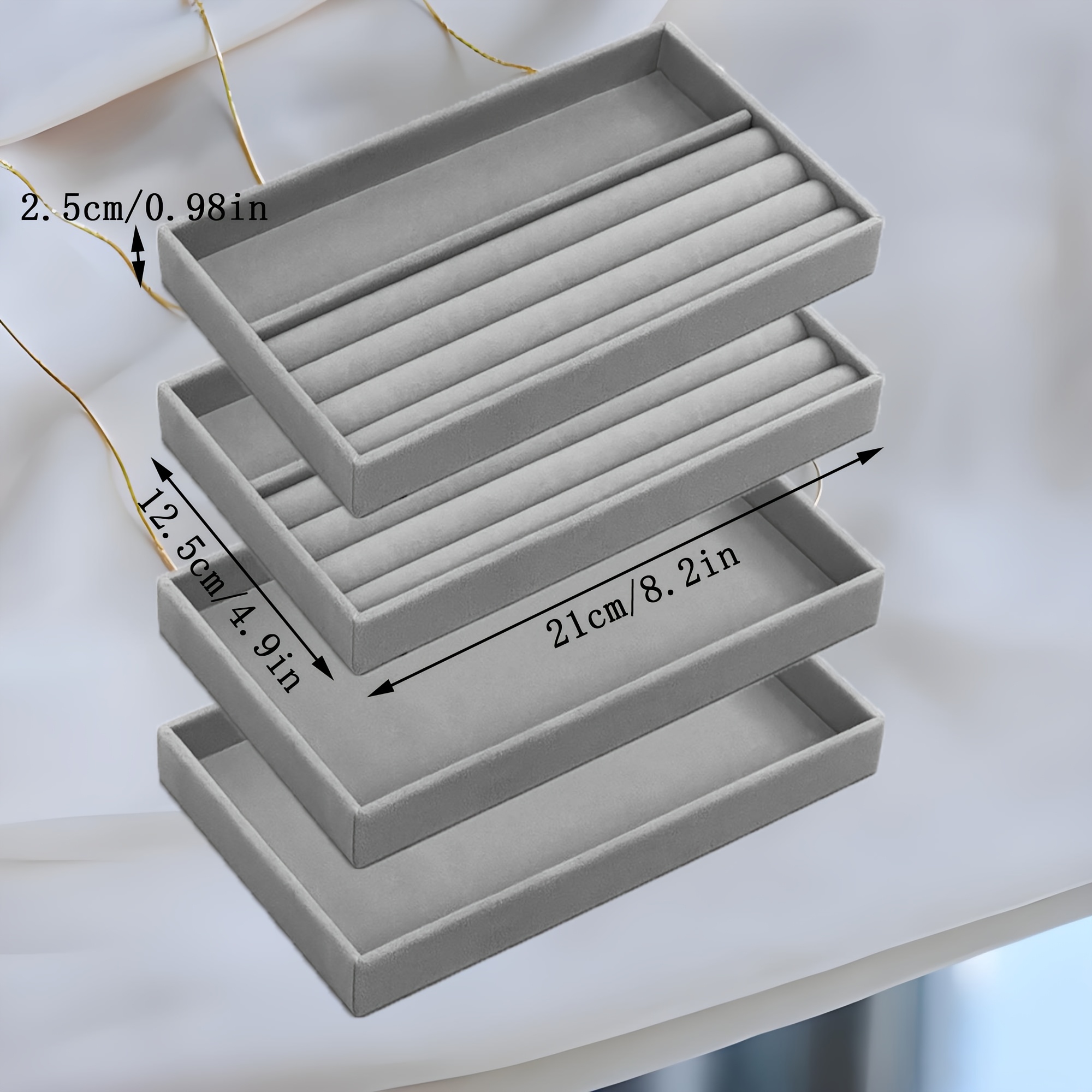 Stackable Jewelry Storage Boxes for Organising Accessories