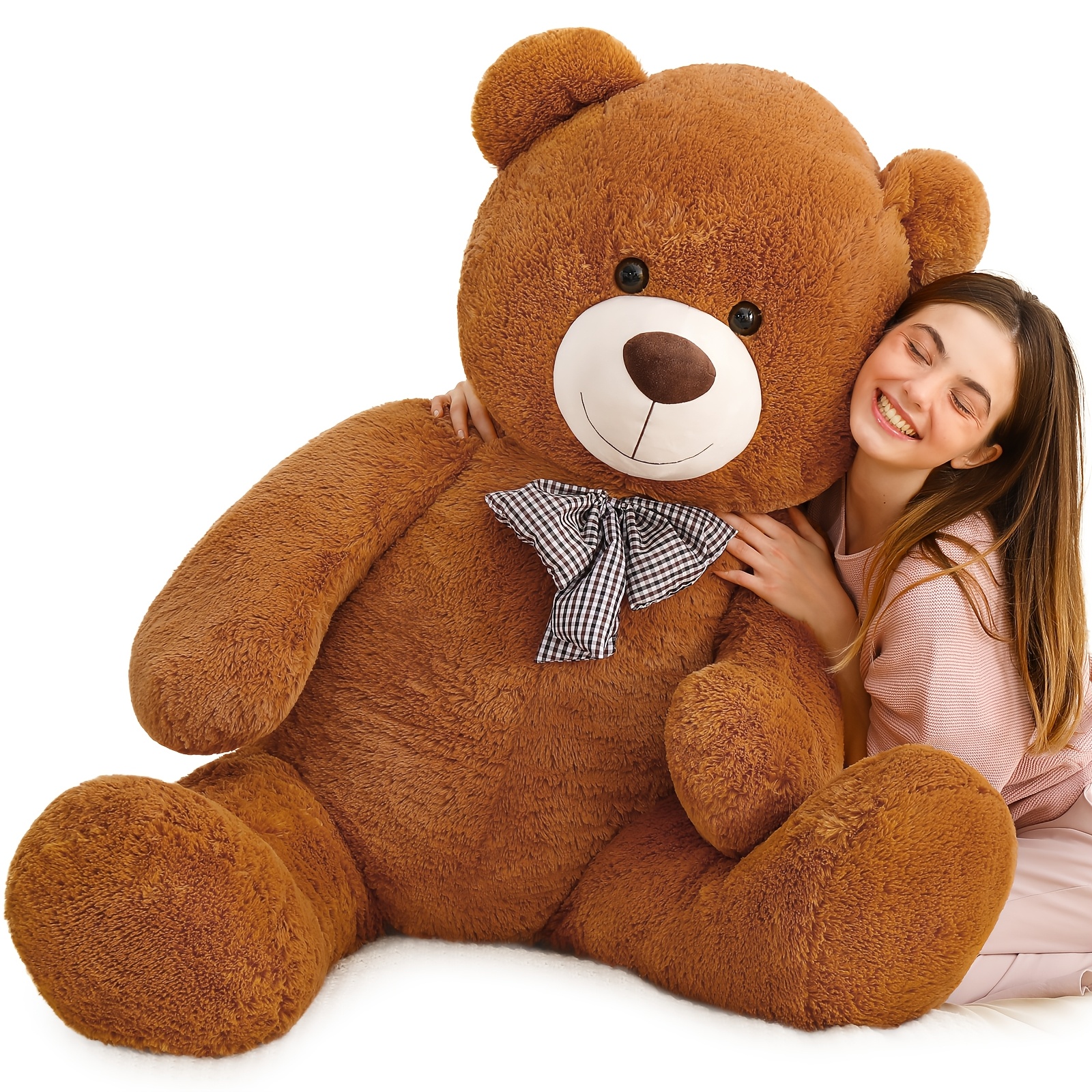 Image of Morismos Enormous Extra Large Teddy Bear 55 Inch Jumbo Stuffed Animals For Girlfriend Her