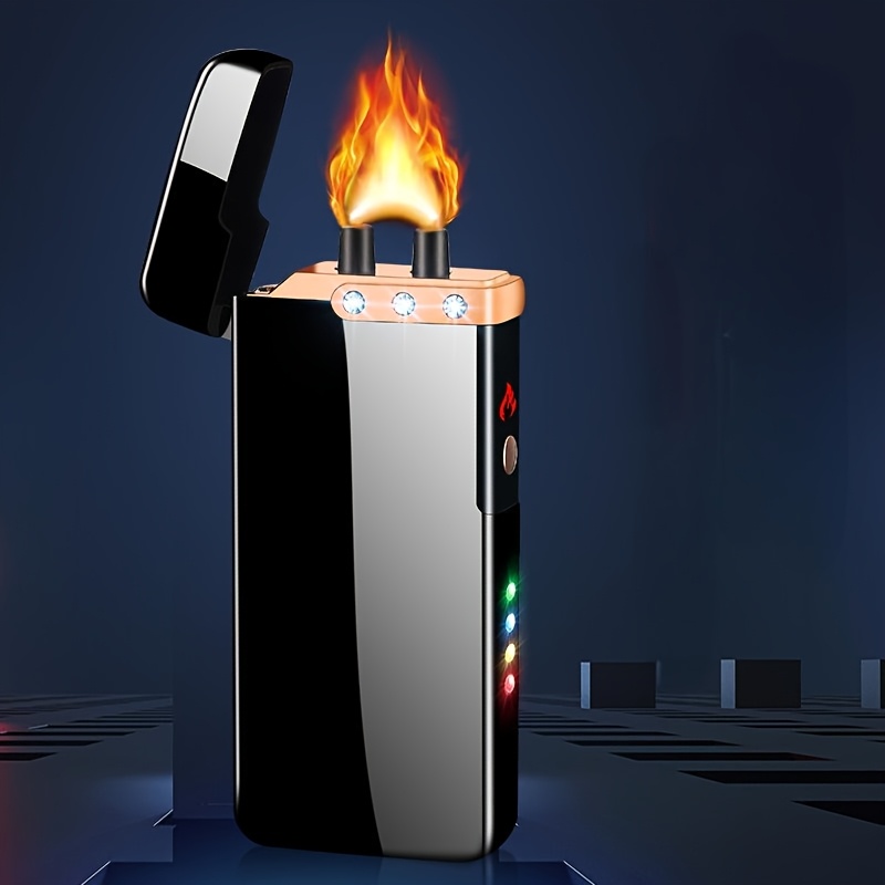 USB Rechargeable Electric Big Power Lighter with LED Indicator, Electronic Lighter, Futuristic Look, Premium Feel, LED Lighted, Outdoor Enthusiasts, Outdoor Lighting, Sleek Lighter, Longlasting Battery, Flameless Lighter, Techsavvy Users