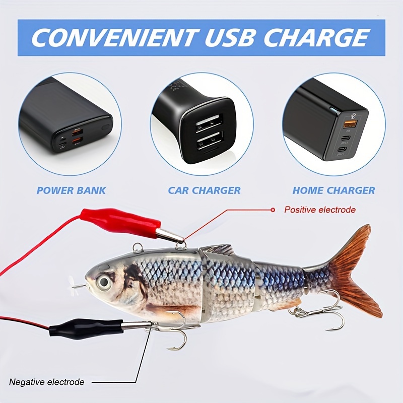假饵单重42g不含配件重量robotic swimming lure 13cm/42  fishing lure multijointed swimbait usb rechargeable led wobbler hard lure fishing bait 商品详情 3