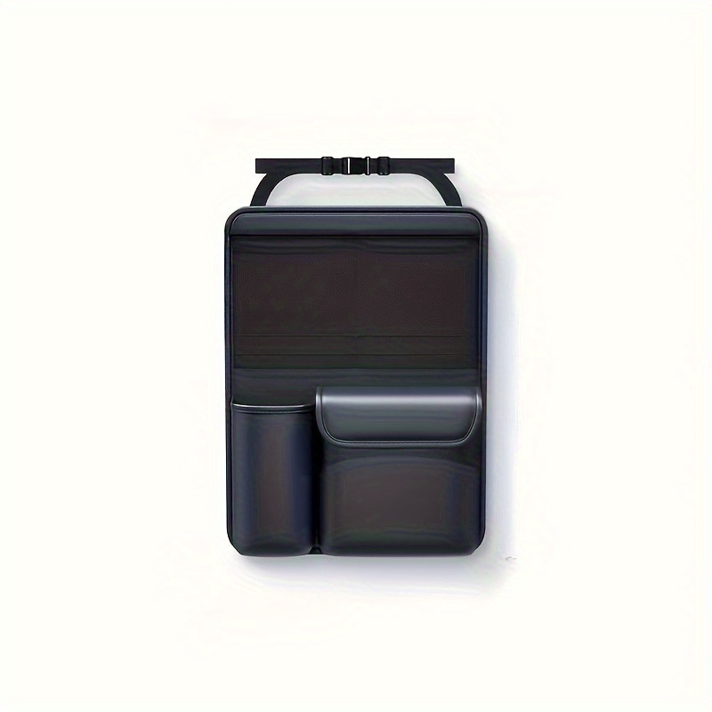 TEMU Tt 1pc Off-road Vehicle Rear Seat Organizer Storage Bag, Universal Models, High-quality Pu Leather, 4 Storage Compartments, Stylish , Ideal Gift