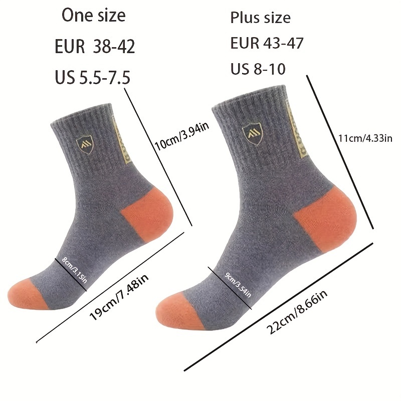 5 Pairs Apring And Fall Mens Sports Socks Summer Leisure Sweat Absorbent Comfortable Thin Breathable Basketball Meias EU 38-43