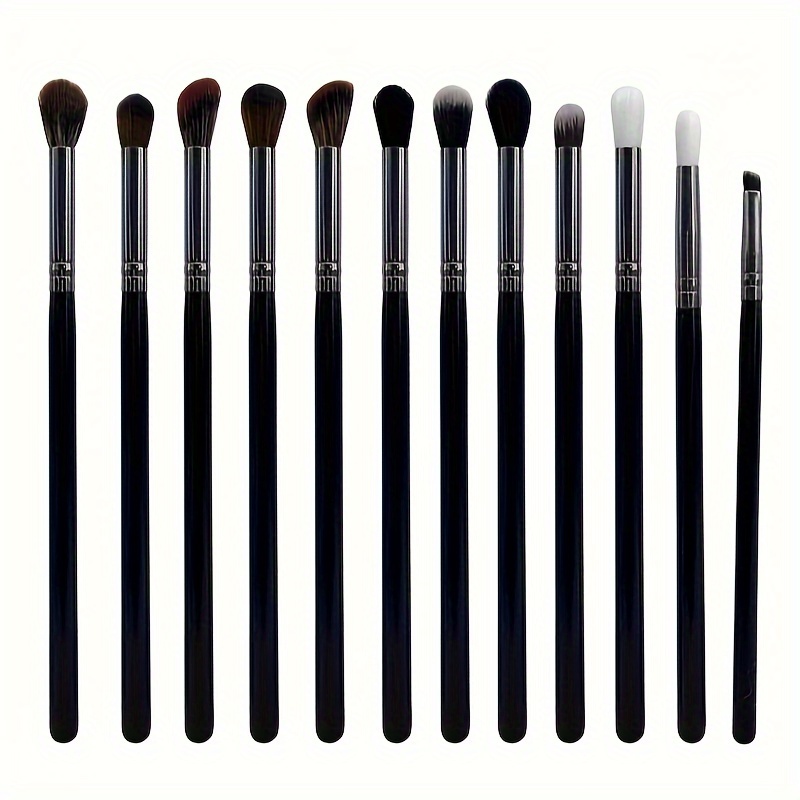 

12pcs Small Makeup Brushes Set For Beginners, Stippling Blush Brush, Eye Shadow Loose Powder Brush, Travel Size Small Concealer Contour Brush