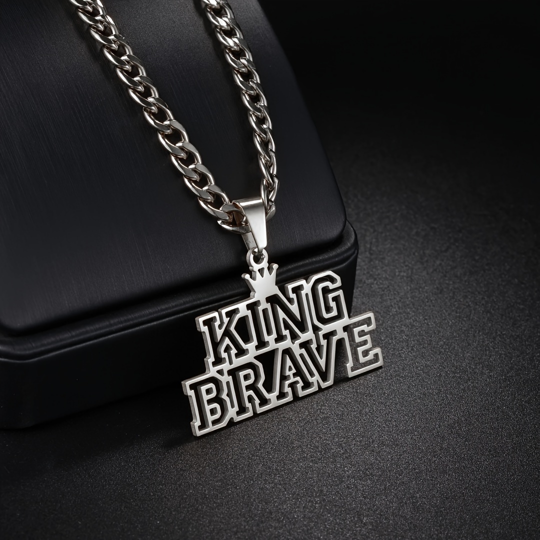 

[top-] Personalized Steel Pendant Necklace - 4mm , For