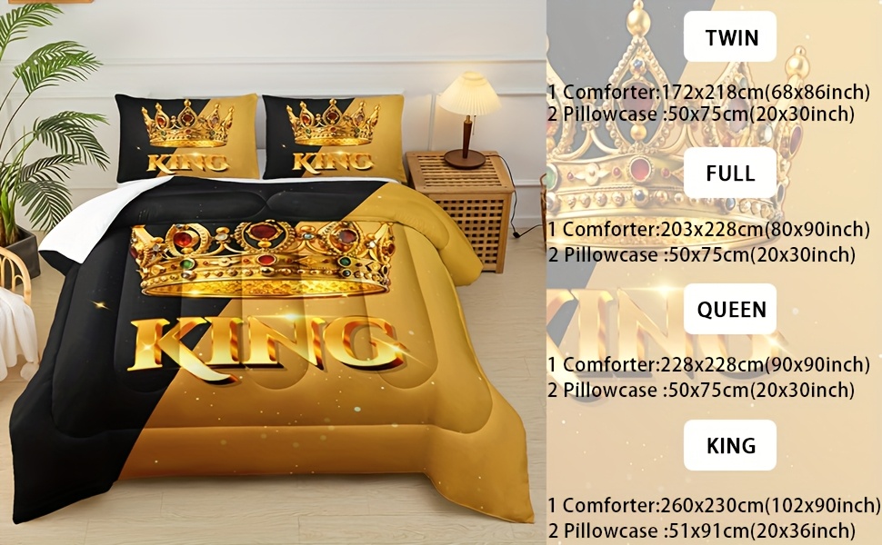 3pcs king queen   letter print quilt set couples quilt set ruby   print black and yellow bedding set valentines day themed wedding room decor 1 quilt 2 pillowcases without pillow core Product details 1