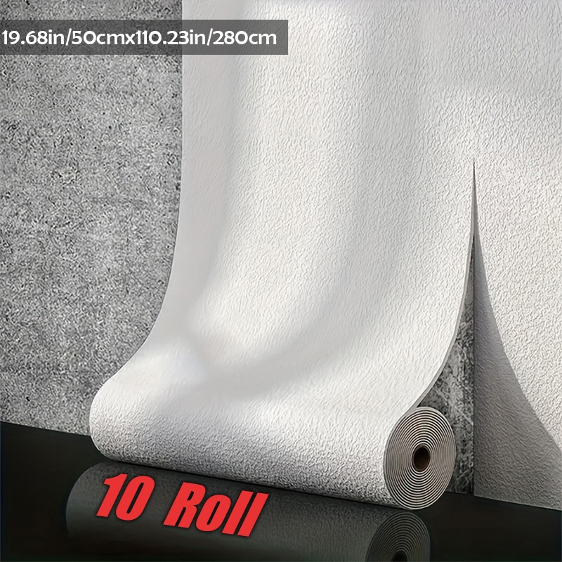 Image of 10 Rolls 1.5mm Thick 3d Self-adhesive Texture Xpe Wallpaper | Minimalist Style Wall Stickers | Removable, Convenient Installation | Suitable For Home Decorations In Bedroom, Living Room, Study