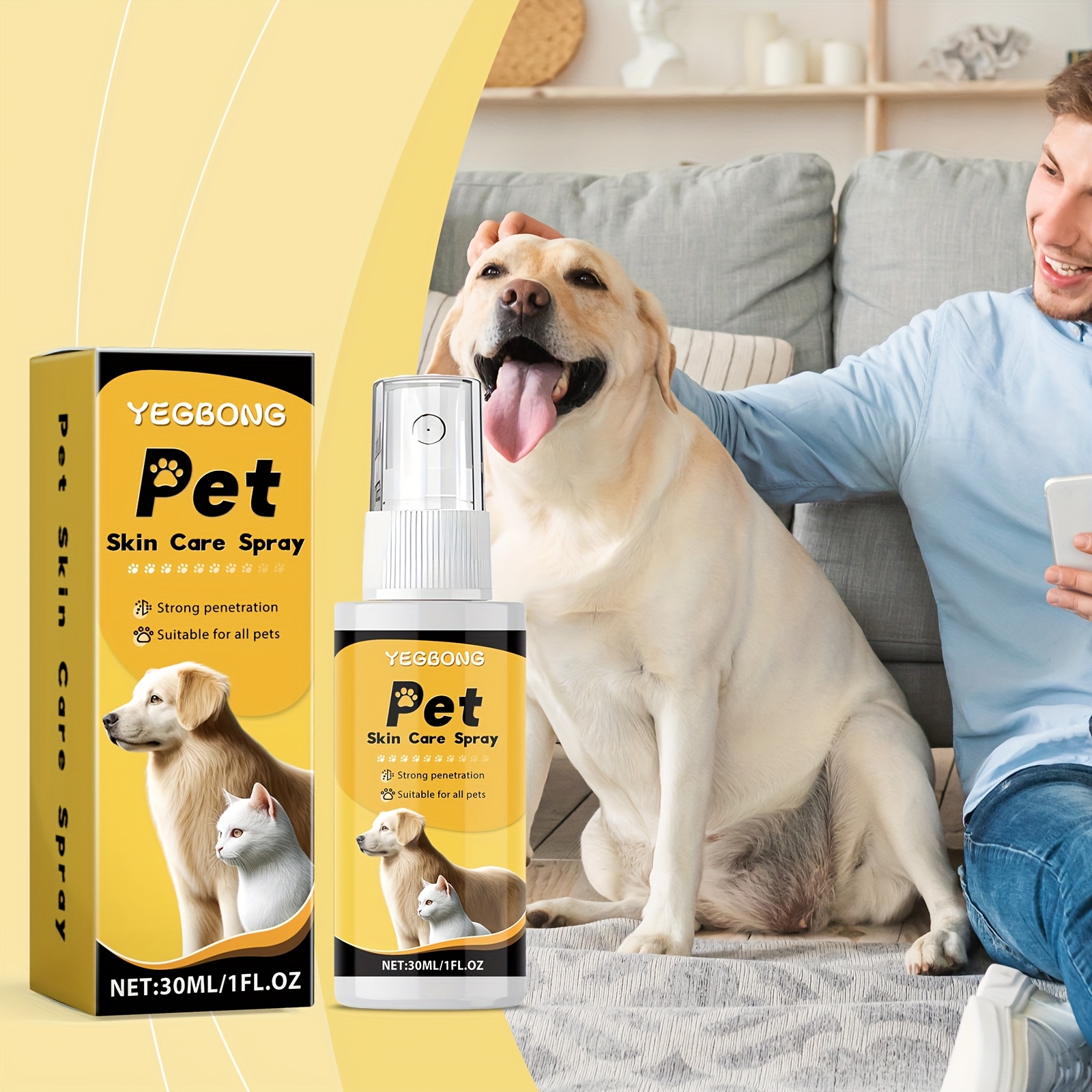 30ml Pet Skin Gentle Care For Cat And Dog Skin Irritation Moisturizing