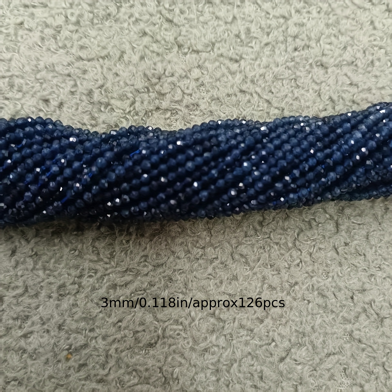 TEMU Perles rondes facetées bleues de 2-3-4 mm - Perles en - Luxe léger, pour la création de bijoux, parfaites pour , et boucles d'oreilles,