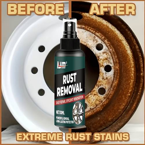 a universal rust remover spray designed for car metal providing effective rust and protection it features an anti oxidation conversion coating and does not electricity