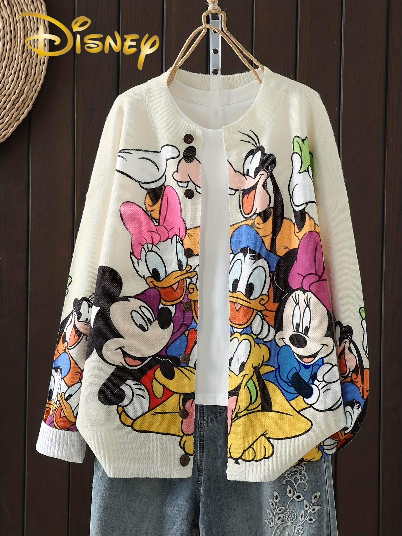 cardigan loose fit round - Temu