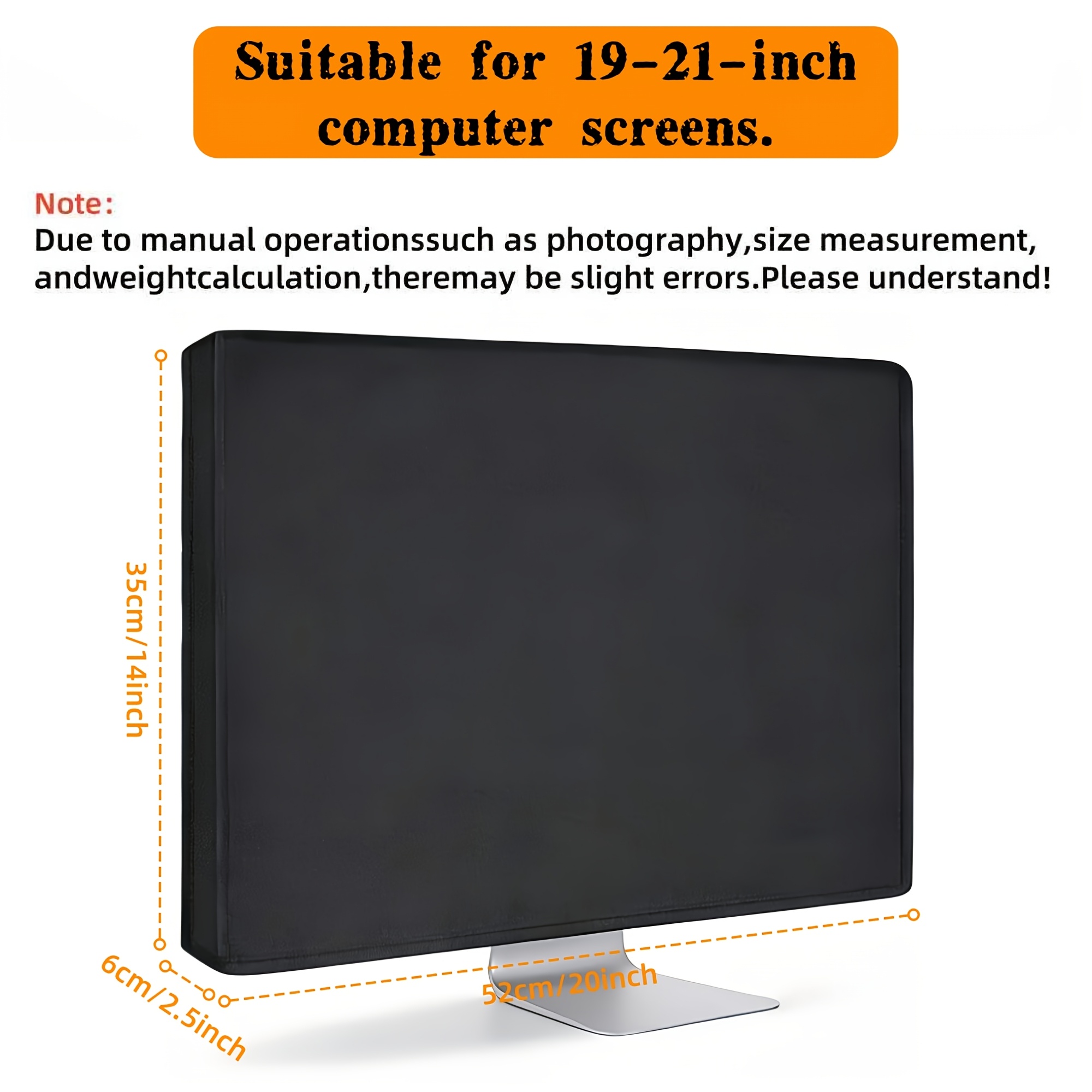 TEMU para monitor, cubierta antiestática para monitores de computadora, para la mayoría de los tamaños, incluidos modelos de 24/27/28/29/32 pulgadas.