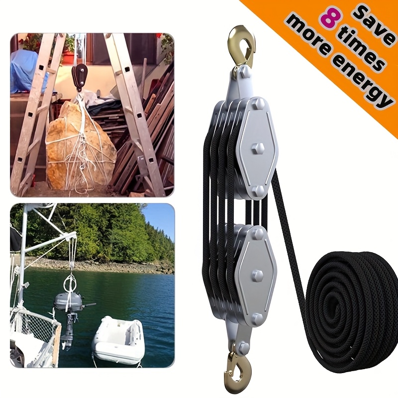 AuInn Fixed Double Pulleys Double Pulley Block Wheel Double Pulley