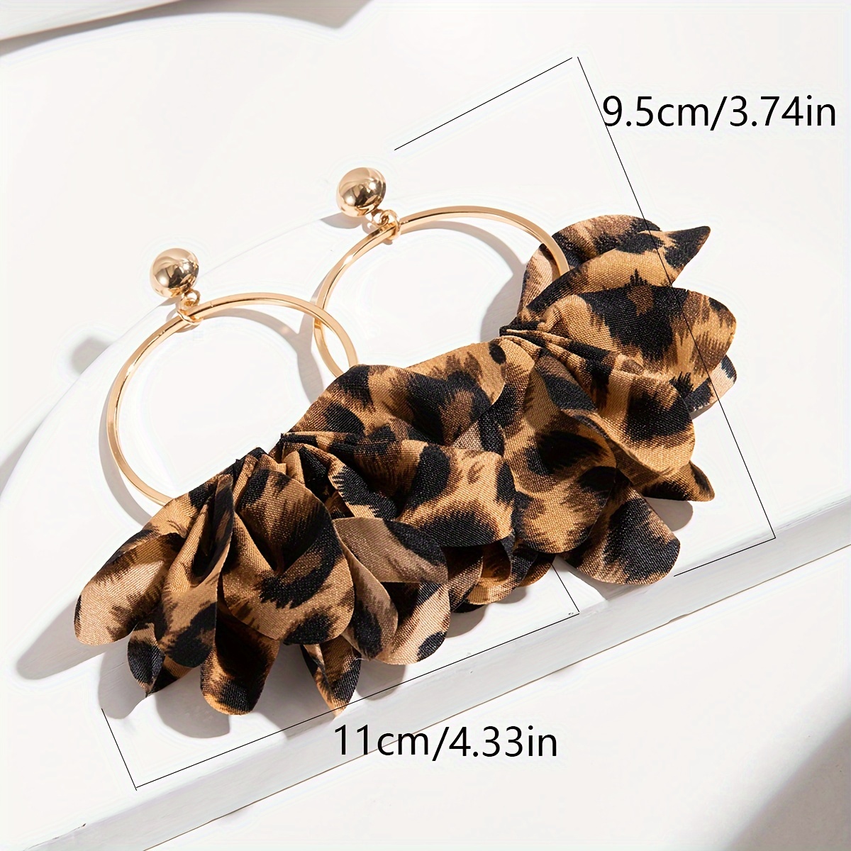 Leopard Print Dangle Earrings for Parties & All Seasons